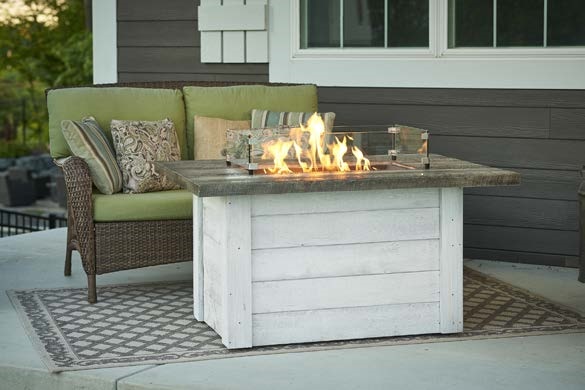 Alcott Gas Fire Pit Table By Outdoor, Outdoor Patio Furniture With Gas Fire Pit
